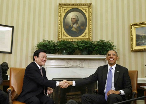 Hình ảnh Chủ tịch Trương Tấn Sang tại Nhà Trắng  - ảnh 2